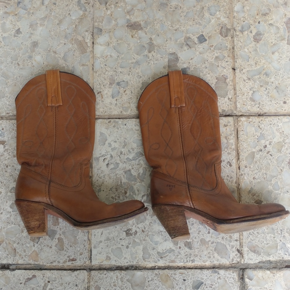 1970s Vintage Frye Cowboy Boots